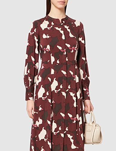 TOM TAILOR Vestido Para Mujer Con Estampado Y Botón, 31117