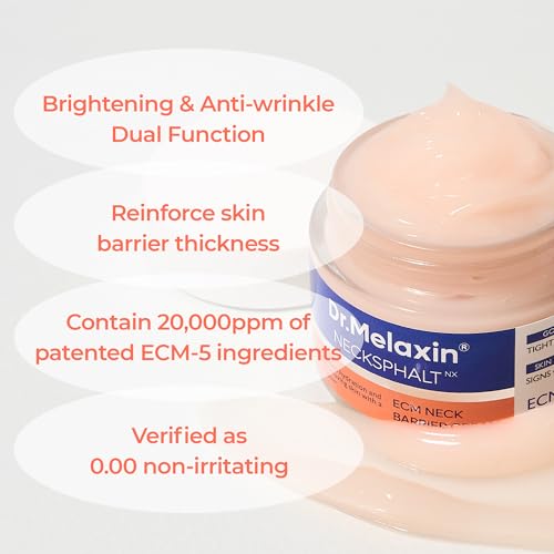 Dr.Melaxin Necksphalt ECM Barrier Cream for Anti-Aging Neck Skin, Tightening Wrinkles for an Even Skin Tone and Neck Lift, 1.69 fl oz (50ml) - Image 5
