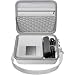 casmilee Hart Tasche für Canon SELPHY CP1500/CP1300/CP1200 Mini Mobiler Fotodrucker und Farbtinten Papierset mit Verstellbarem Schultergurt - Nur Tasche (Weiß)