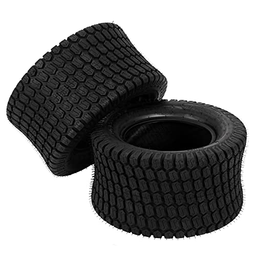 Bonnlo 24x12.00-12 Lawn Mower Tires Set of 2, 8PR Turf Tire Lawn & Garden Tires, Compatible with Most Lawn & Garden Utility Vehicles, Tubeless