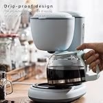Drip Coffee Maker, 0.6 L 200-Watt Programmable Coffee Maker with Keep-Warm Function, Drip-Stop Function, Timer, Adjustable Coffee Quantity, Reusable Filter - Image 3