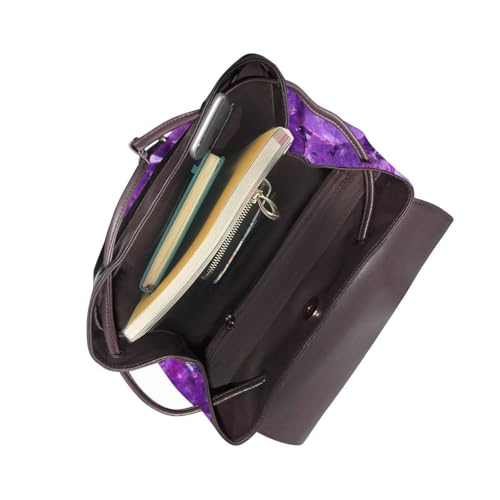 Sac à dos imperméable et léger en cuir PU noir strass diamant - 4