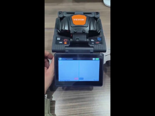 Image of VEVOR Fiber Fusion Splicer 6 Motors, Core Alignment 6s Splicing & 13s Heating with 5 inch Touch Screen, 3 in 1 Fiber Holder, 7800mAh Battery for SM MM DS NZDS