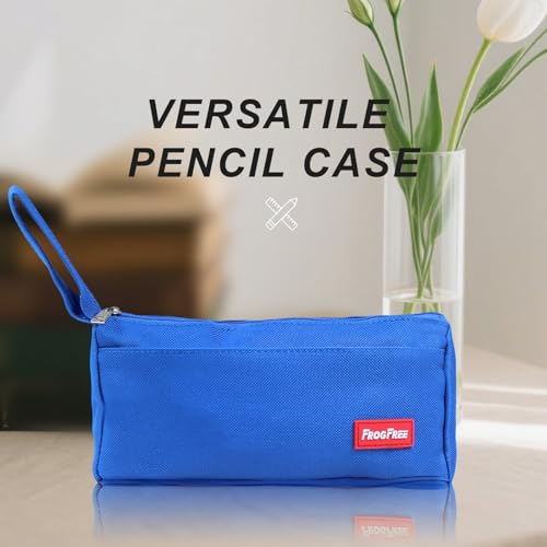Image of Pencil Case with Zipper, Pencil Pouch for Students, Large Capacity Oxford Pen Bag for Girls, Portable Pouch for School & Office