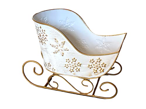 White Snowflake Sleigh