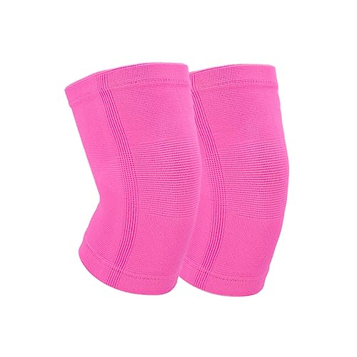 PartyKindom 1Pair Pink Sports Support Sleeve Elastic Protective Knee Pads for Climbing Hiking Running Workout Xs Breathable Material for Comfortable Movement and Joint Stability