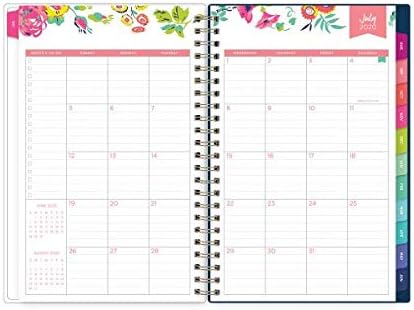 Blue Sky Day Designer for 2020-2021 Academic Year Weekly & Monthly Planner, Flexible Cover, Twin-Wire Binding, 5' x 8', Peyton Navy, (Model: 107927-A21)