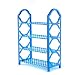 Stojak na buty Prosta szafka do butów wielowarstwowa aluminiowa szafka na buty metalowe Łatwe do zainstalowania mebli do przechowywania domowego 42.5 * 19 * 58 cm (Color : Blue 2)