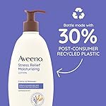 Aveeno Daily Stress Relief Body Lotion with Lavender Scent for Moisturizing , Natural Oatmeal to Calm & Relax, Non-Greasy, 12 fl. oz - Image 5