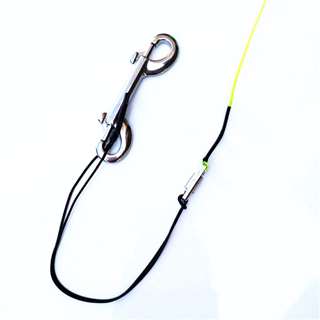 Sharplace Tauch-Fingerrolle, Mini-Tauchrolle mit Doppelkarabiner, Tauchschnurspule, 50 Meter langlebige Tauch-Fingerrolle, tragbares Gürtel-Tauchzubehör zum Schnorcheln, Tauchen, Angeln
