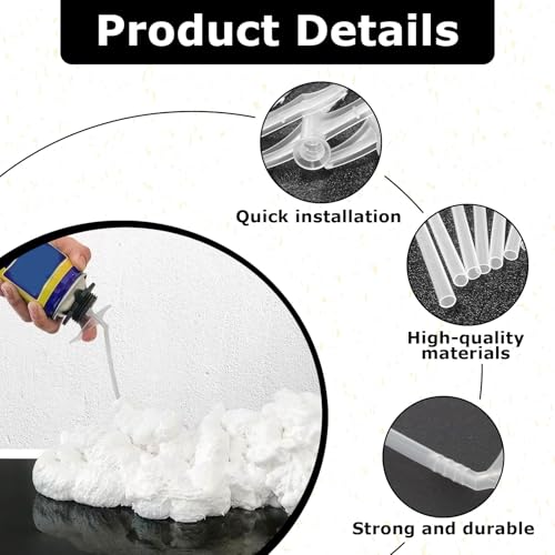 8 Stück Schaum Sprührohr Ersatzrohre,Lang Aussprührohr Für Bauschaum,Pu Schaum,Montageschaum,Brunnenschaum,Dämmschaum,Bauschaum,Pistolen Bauschaum,Klebemittel Montageschaum