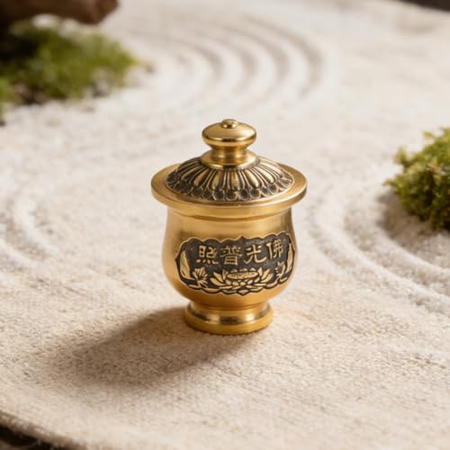 Coupe rituelle bouddhiste 5 cm étanche pour offrande d'eau
