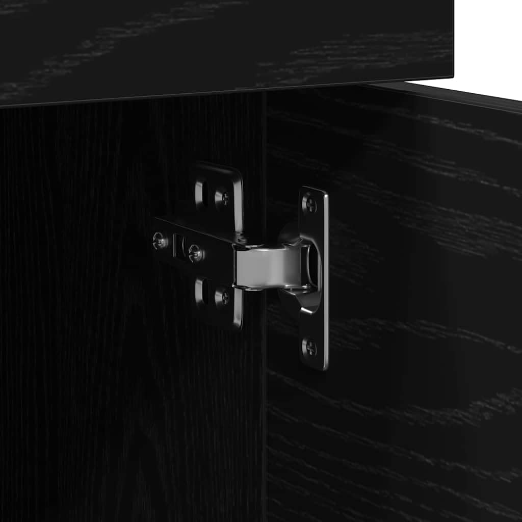 Genérico Gabinete para Archivos con cajón Roble Negro 45 x 38 x 54 cm,Mobiliario,Armarios y almacenamiento-862771