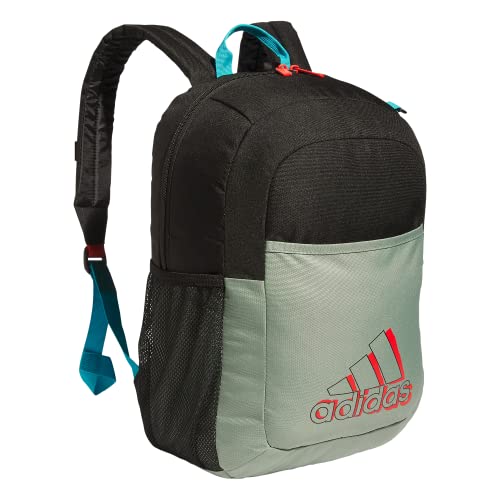 adidas Ready Backpack Discontinued, Silver Green/Black/Bright Red, One Size