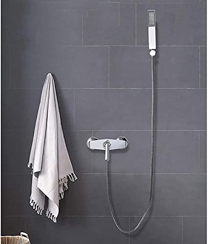 Système de douche en laiton mitigeur de bain mural chrome CHEWYNP complet