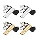 4pcs silbato arbitro sonido potente ZoomSky acme silbato oro y plata de silbatos de samba para escuela entrenadores futbol con 4 cordón de muñeca