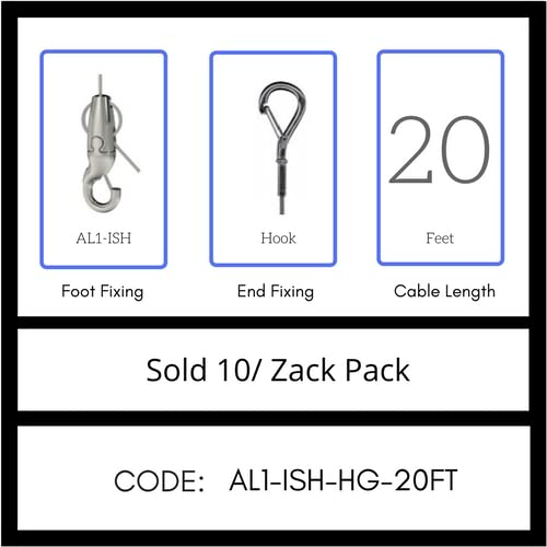 GRIPPLE UL Approved Angel Integrated Hook Hanger, Sold 10/Zack Pack, Made in USA (AL1-ISH-HG-20FT)