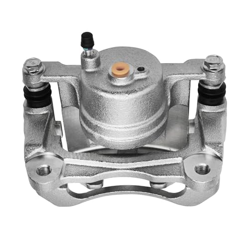 Image of Detroit Axle - Front Left Brake Caliper for 2003-2008 Pontiac Vibe | Toyota Corolla Matrix Disc Brake Caliper w /Bracket 2004 2005 2006 2007 Replacement Driver Side Assembly