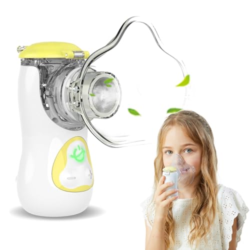 FEELLIFE Inhalationsgerät Kinder, Inhalationsgerät Inhaliergeräte für Erwachsene Inhalator Vernebler Inhaliergerät Nebulizer Inhalator Baby Air Kids Inhaliergerät Mini Aerosol Inhalator Leiser
