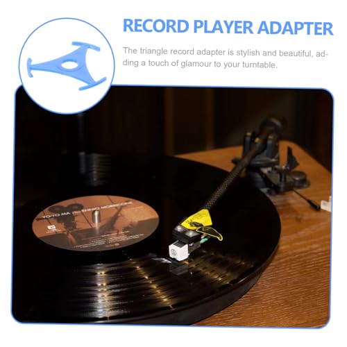 Totority Adaptador De Registro Triangular Acessório Toca-discos Adaptador Para Disco De Vinil Adapta