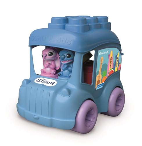 Soft Clemmy Bus Disney Stitch 6 Cubes Souples et 2 Figurines Dès 6 Mois