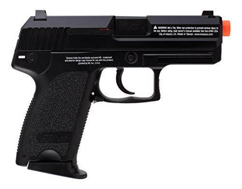 HK Heckler & Koch USP GBB Blowback 6mm BB Pistol Airsoft Gun, Black, HK USP Compact GBB