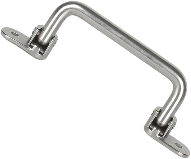 304 Stainless Steel Folding Pull Handle 90 Degrees Folding Door Pull,Cabinet Pull Handle Toolbox Handle (Total Length 9.4 ")