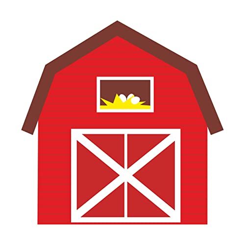 Image of Pretty UR Party Farm Party Theme Paper Cutouts for Birthday Parties, Barnyard Party Supplies decor, Farm Animals Birthday Party Decoration Cut-Outs - Multicolour (10 pcs)