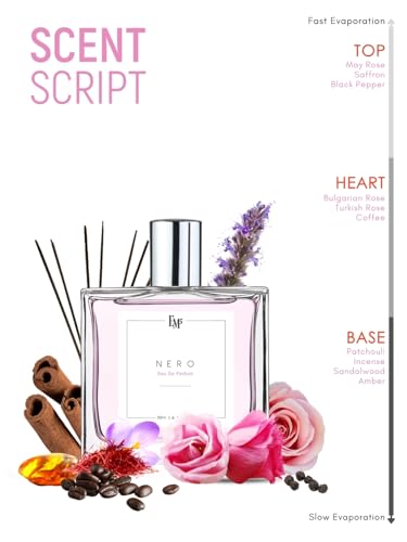 Image of EM5 Nero Unisex Perfume Spray for Men & Women | Spicy Rose Woody | EDP Strong & Long Lasting Fragrance | Luxury Gift for Men /Women