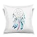 Use7 Housse de Coussin décorative carrée Motif Attrape-rêves Aquarelle Blanc, Tissu, Multicolore, 40 x 40cm/16 x 16 inches