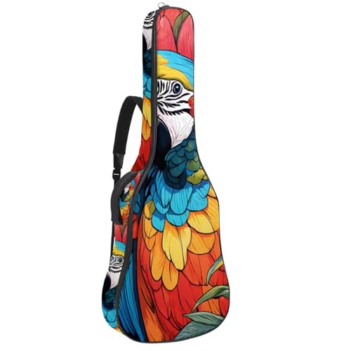 Sac pour guitare acoustique imperméable à plusieurs poches et protection renforcée