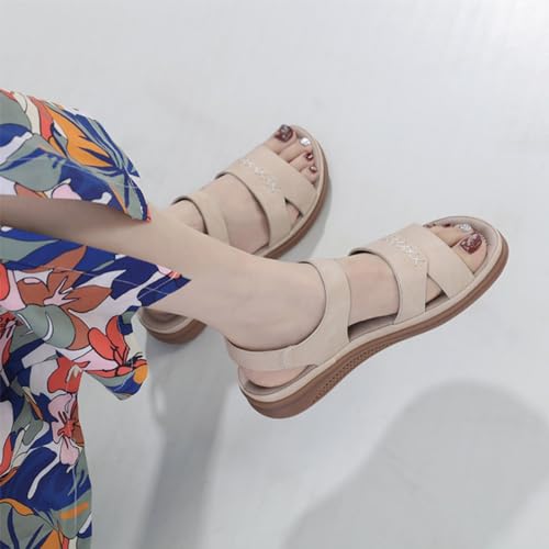 Flat Sandals For Women Comfort Lightweight Open Toe Low Top Outdoor Casual Walking Beach Shoes Women's Sport Sandals3