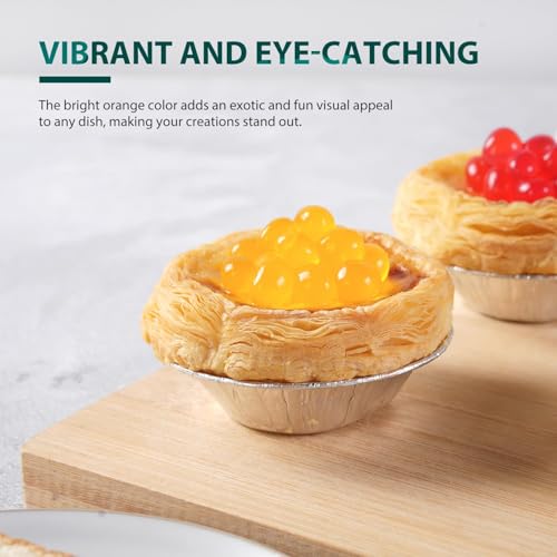 Image of Soeos Mango Popping Boba, 6.6lbs (3Kg), Popping Boba Pearls | Bursting Mango Juice Boba Pearls for Bubble Tea, Desserts & Drinks