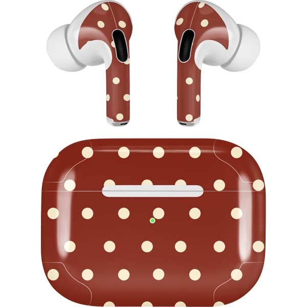 Skinit Decal Audio Skin Compatible with Apple AirPods Pro (2rd Gen, 2022) - Skinit Originally Designed Neutral Polka Dots Design