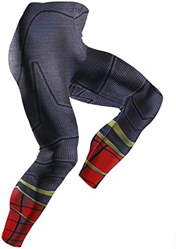 Dimplier Men's Compression Pants Quick Dry Rash Guard Pants Athletic Workout Jiu Jitsu Tights Leggings