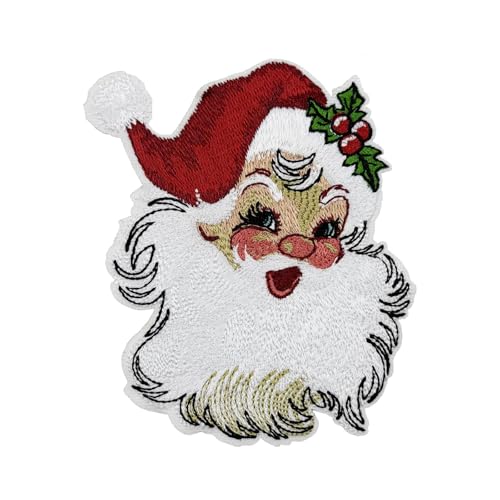 4' Retro Santa Vintage Christmas 80s Embroidered...