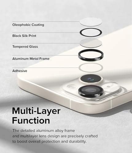 Protection caméra iPhone 15 Plus Ringke contre les rayures du bloc optique - 4