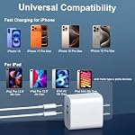 iPhone 17 16 15 Charger Fast Charging Cord 10FT Long USB C Charging Cable with 20W Type C Charger Block for iPhone 17 Pro Max/17 Pro/17/Air, 16 15 Pro Max/16 15 Pro/16 15,iPad Pro/Air, Android Phone - Image 4