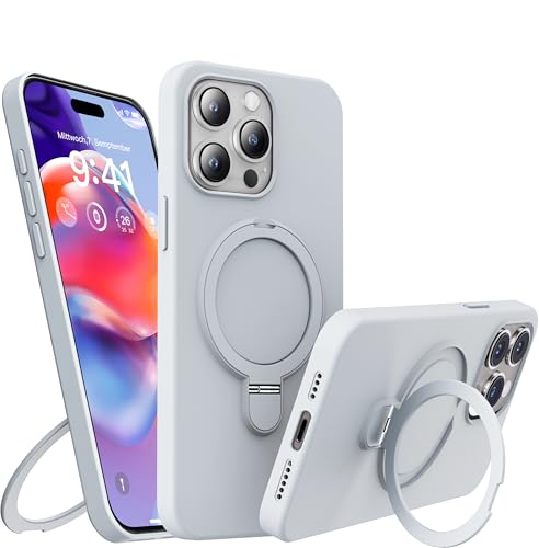 Coque iPhone 15 Pro Max silicone blanc protection intégrale MagSafe antichoc