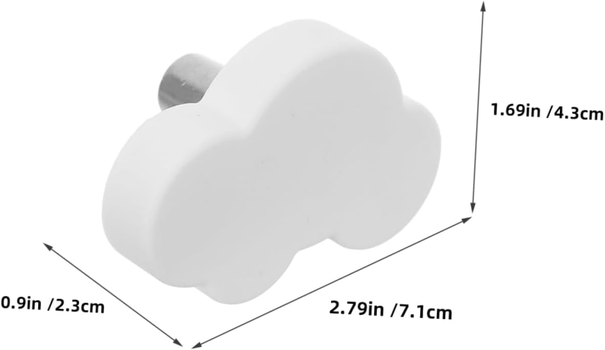 MERRYHAPY 6pcs Cartoon Drawer Handles Soft Rubber Cabinet Knobs for Kids Rooms Cute Dresser Pulls Modern Decorative Drawer Pulls for Nursery and Kitchen