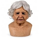 Halloween Maske, Alter Frau Masken, Horror Realistische Latex Maske