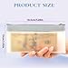 Bewudy 4 Pcs Money Bags with Zipper, Clear Cash Envelopes Coin Purse, Money Envelopes for Cash Saving, For Check Wallet Receipt Organizer Tool Pouch