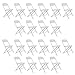Sandinrayli 20 PCs White Plastic Folding Chairs Commercial Quality Stackable Outdoor Event Wedding Party Chairs