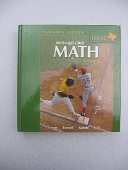 Hardcover McDougal Littell Math Course 3 Texas: Teacher Edition Course 3 2007 Book