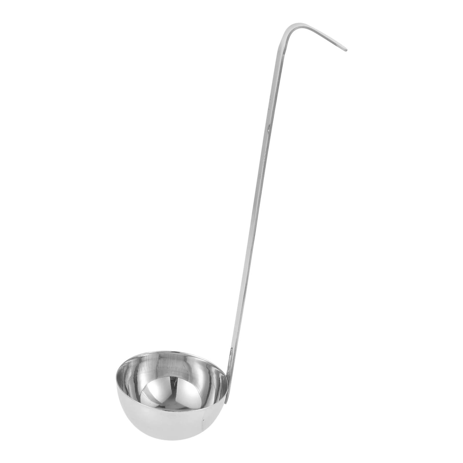 Cuillère avec crochet en inox pour éviter de glisser dans la soupe