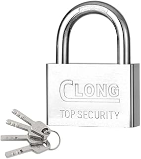 Padlock, Heavy Duty Pad Locks with Keys Shed Luggage Lock Garage Storage Warehouse Container Gym Locker Padlocks Gate Lock Outdoor Waterproof (Padlock)