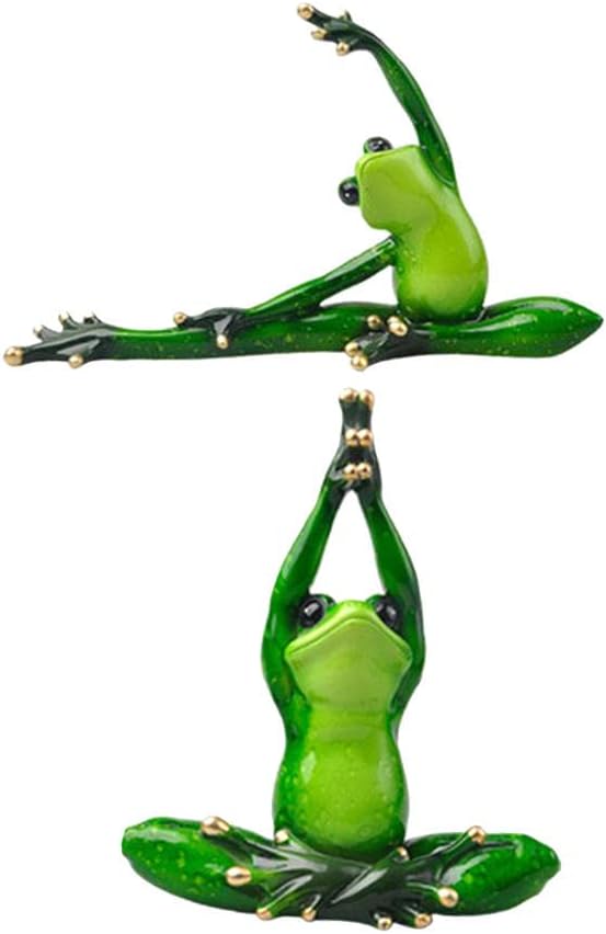 PSVOD 2 カエル ストレッチ ルーチン 樹脂 像 置物 装飾 絶妙