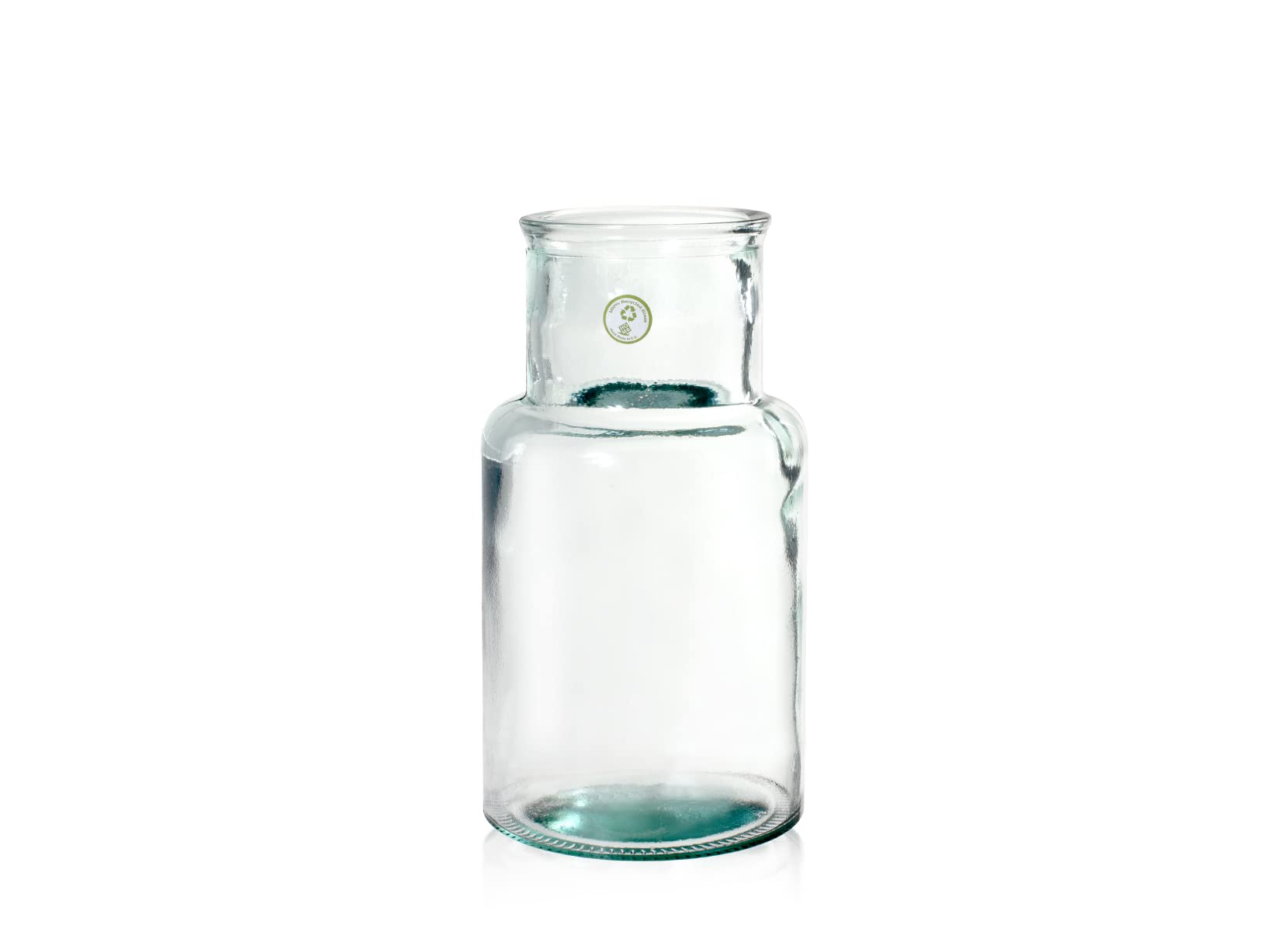 H&HVaso thick neck in vetro riciclato cm 28