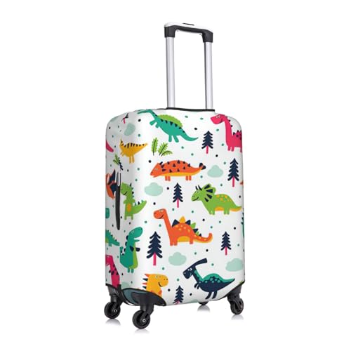 Colorful Dinosaurs1 Print Luggage Suitcase Cover Protector Luggage Washable Covers With Concealed Zipper3
