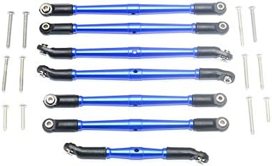 GPM for TRAXXAS-1/10 TRX4 Defender Trail Crawler Aluminium Adjustable Upper & Lower Suspension Links -20PC Set (Blue)